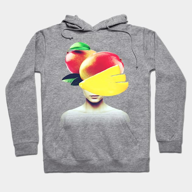 Mango head portrait Hoodie by reesea